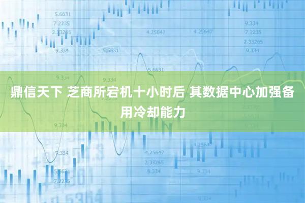 鼎信天下 芝商所宕机十小时后 其数据中心加强备用冷却能力